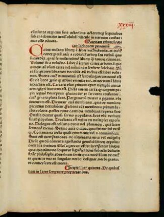 Incipit liber quintus. De quibusdam in sacre scripture proprietatibus.