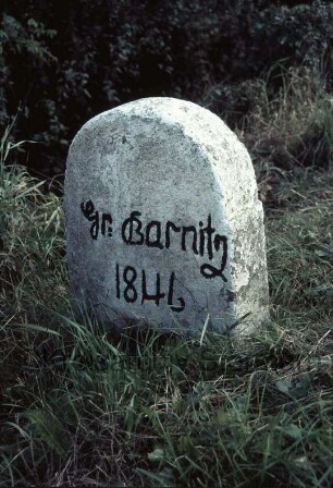 Grenzstein [Nr. 20] zwischen Westerau und Groß Barnitz 1846: Seite Groß Barnitz