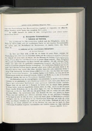 I. Vorkommen und Verbreitung.