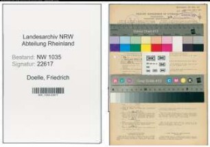 Entnazifizierung Friedrich Doelle , geb. 03.05.1888 (Steiger)