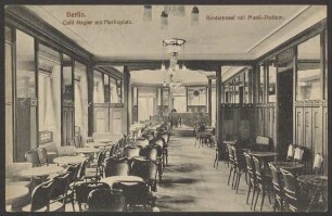 Ansichtskarte „Rüsternsaal“ des „Café Nagler“, Moritzplatz