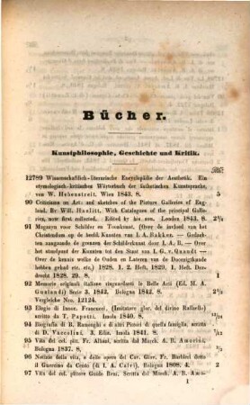 Rudolph Weigel's Kunstcatalog. 14. 1843