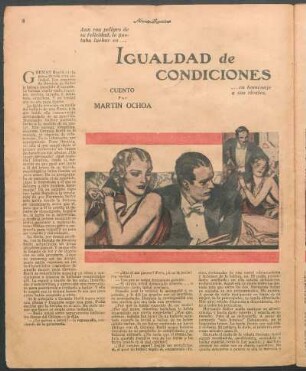 Igualdad de condiciones : Cuento por Martín Ochoa