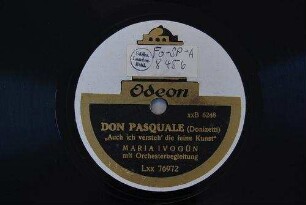 Don Pasquale : "Auch ich versteh' die feine Kunst" / (Donizetti)