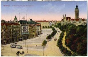 Leipzig : Roßplatz und neues Rathaus