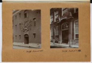 Arsenal, Delft. Waisenhaus, Delft: Ansichten Portale (aus: Skizzen- und Fotoalbum 27)