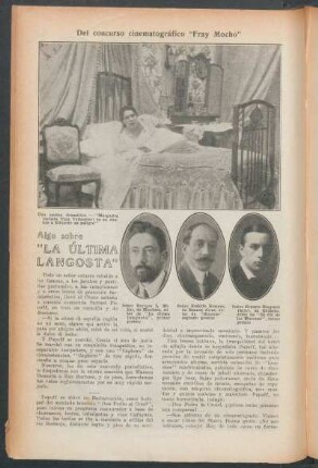 Algo sobre "La última langosta" : Del concurso cinematográfico "Fray Mocho"