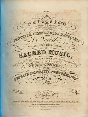 Motett for 4 voices & chorus