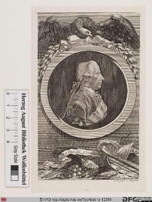 Bildnis Gideon Ernst von Laudon (Loudon, ursprüngl. Laudohn) (1759 Frhr.)
