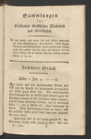 Zehntes Stück