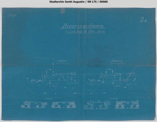 Lok 19, Lok 2, Jung, Baujahr 1902 / 1914, Steuerungsschema Seite