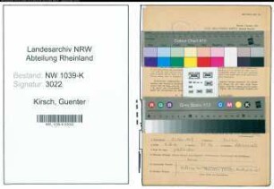 Entnazifizierung Guenter Kirsch , geb. 23.05.1917 (Postbeamter)