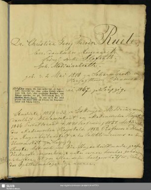 Nr. 159-160. Ruete, Christian Georg Theodor