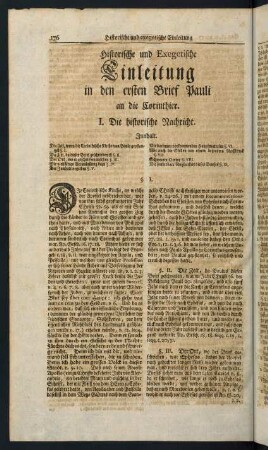176-178, I. Die historische Nachricht