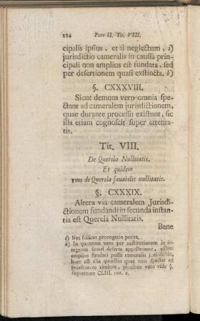 Tit. VIII. De Querela Nullitatis.