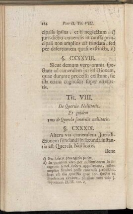Tit. VIII. De Querela Nullitatis.