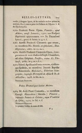 115-150, Poetes Dramatiques Latins Anciens - Poetes Macaronqiues