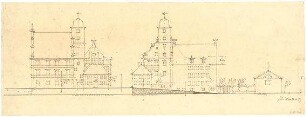 Döllgast, Hans; Marktbreit; Stadtplanung Marktbreit - Schloss (Ansichten)