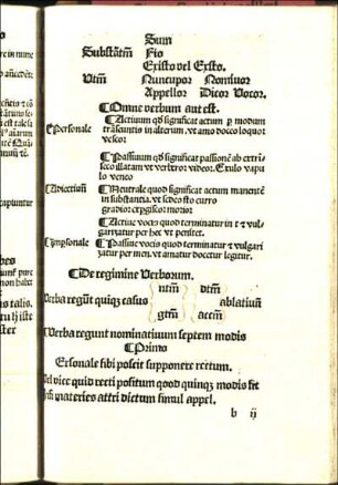 De regimine Verborum.