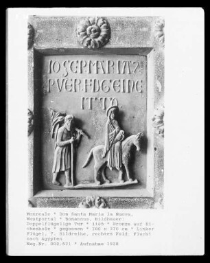 Bronzetür des Westportals — Flucht nach Ägypten