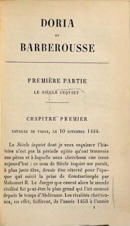 Doria et Barberousse : Par le vice-amiral Jurien de la Gravière