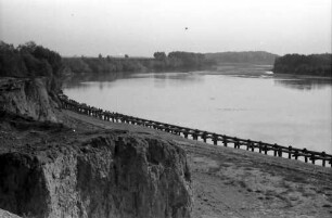 Oltenita: Flusslauf des Arges an der Chausee Bucuresti