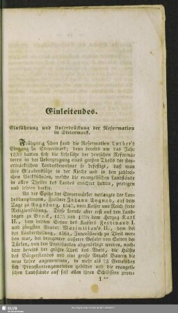 Einleitendes