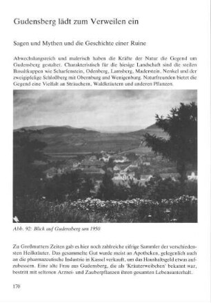 Gudensberg lädt zum Verweilen ein