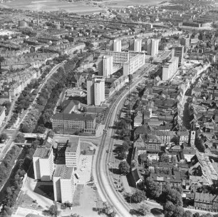 Östliche Altstadt von Erfurt : Blickrichtung Südosten in die Krämpfervorstadt