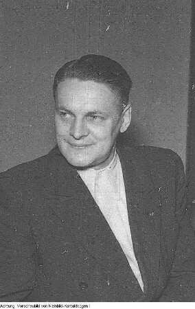 Kandidat der CDU zur Volkskammerwahl 1954: Magnus Dedek, Parteifunktionär, 1954
