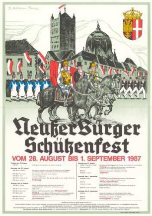 Festplakat Schützenfest Neuss 1987