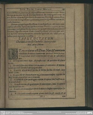 Caput Octavum Chaldaica versio Onkelos, interprete Ben. Aria Mont.
