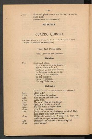 Cuadro quinto