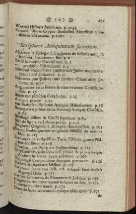 Scriptores Antiquitatum sacrarum. - Miscellanea theologica & critica.