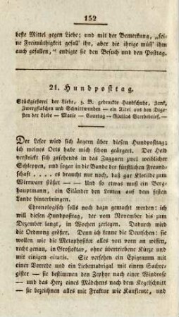 21. Hundposttag