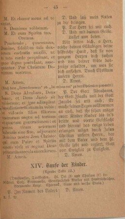 XIII. Einsegnung der Ehe.