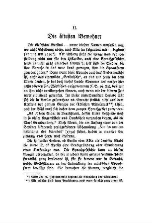 II. Die ältesten Bewohner