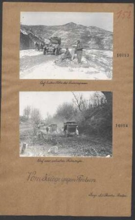 Auf einer serbischen Fahrstraße