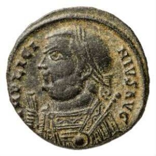 Münze, Follis, 317 - 320 n. Chr.