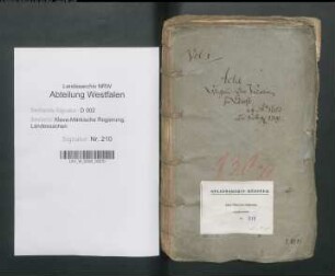 Großrichter und reformierte Gemeinde zu Soest ./. Kollegiatstift St. Patrokli: Vergabe von Vikarien aus der Vikarien-Kommunität "novem rectorum" und von weiteren Stiftsvikarien, Bd. 1