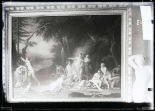 Schloß; Gemälde, Diana badet mit Nymphen