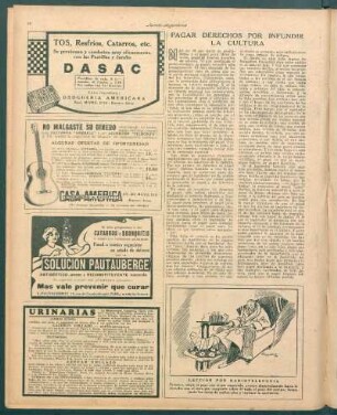 Pagar derechos por infundir la cultura