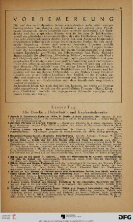 Alte Drucke / Holzschnitt- und Kupferstichwerke (Nr. 1-53)
