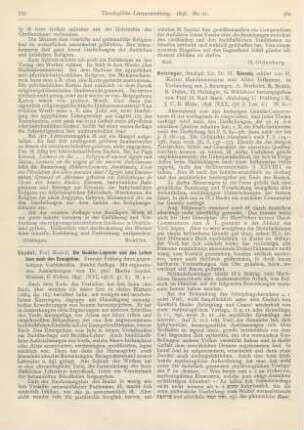 560-564 [Rezension] Holzinger, H., Genesis, erklärt