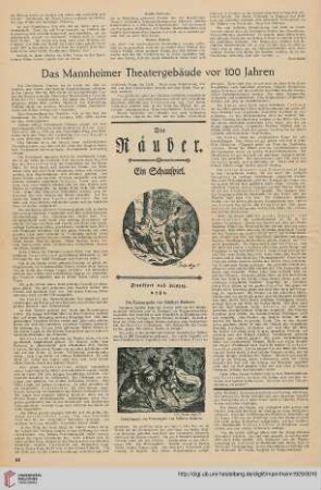 Das Mannheimer Theatergebäude vor 100 Jahren