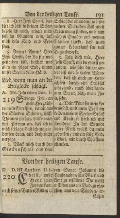 Von der heiligen Taufe.