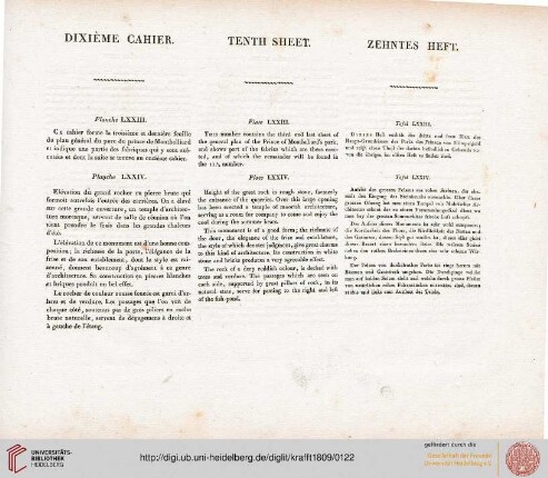 Dixième Cahier
