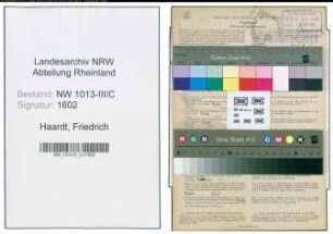 Entnazifizierung Friedrich Haardt , geb. 04.06.1891 (Schuhmacher)