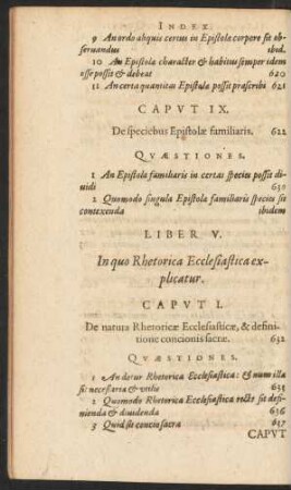Liber V. In quo Rhetorica Ecclesiastica explicatur.