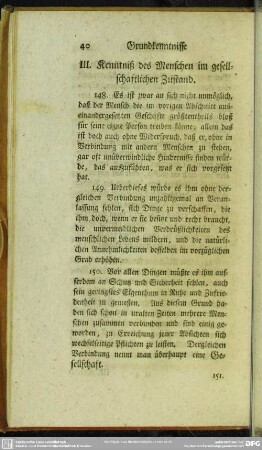 III. Kenntniß des Menschen im gesellschaftlichen Zustand